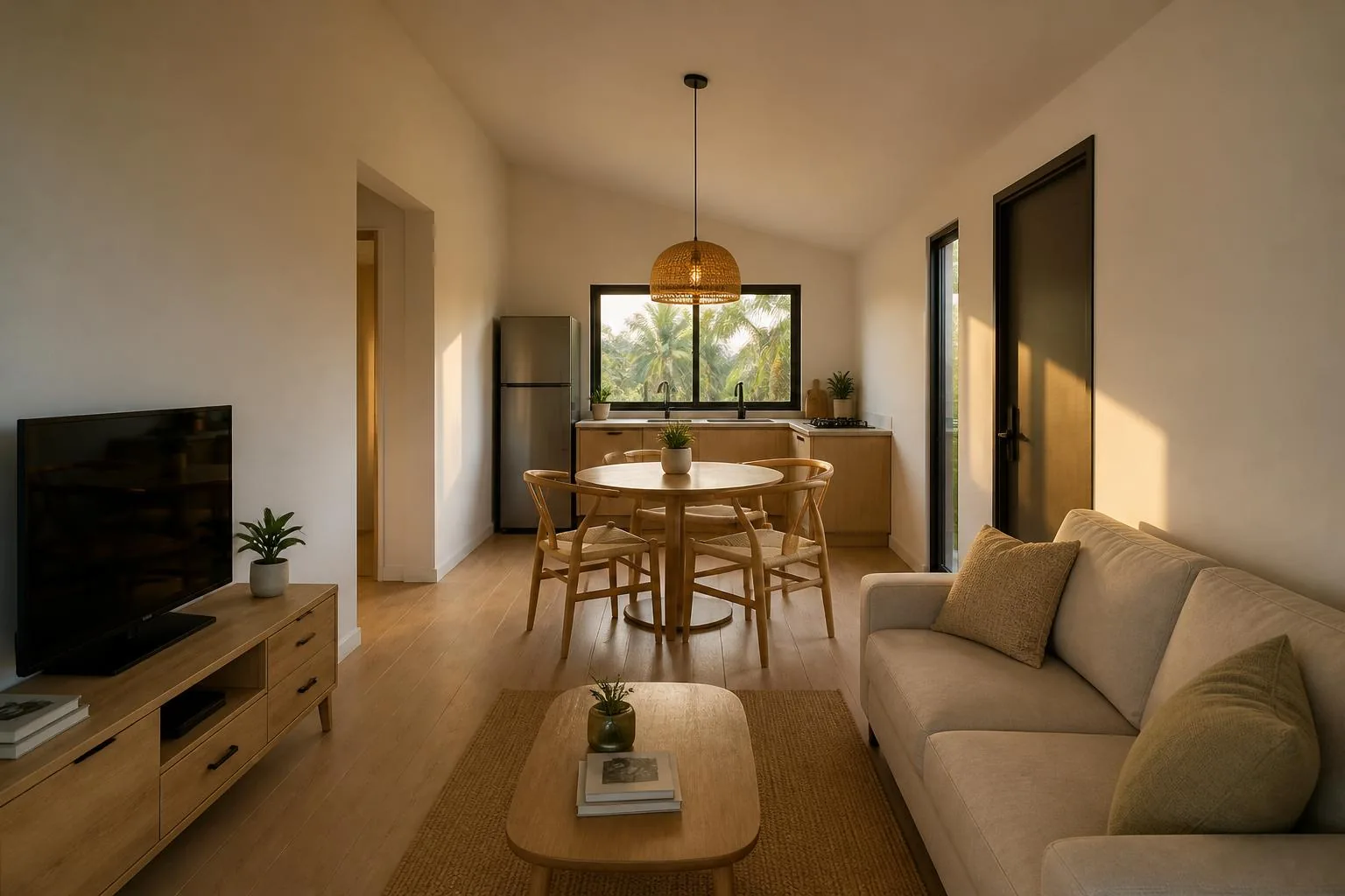 Interior del kit Arraigo de 60 m²